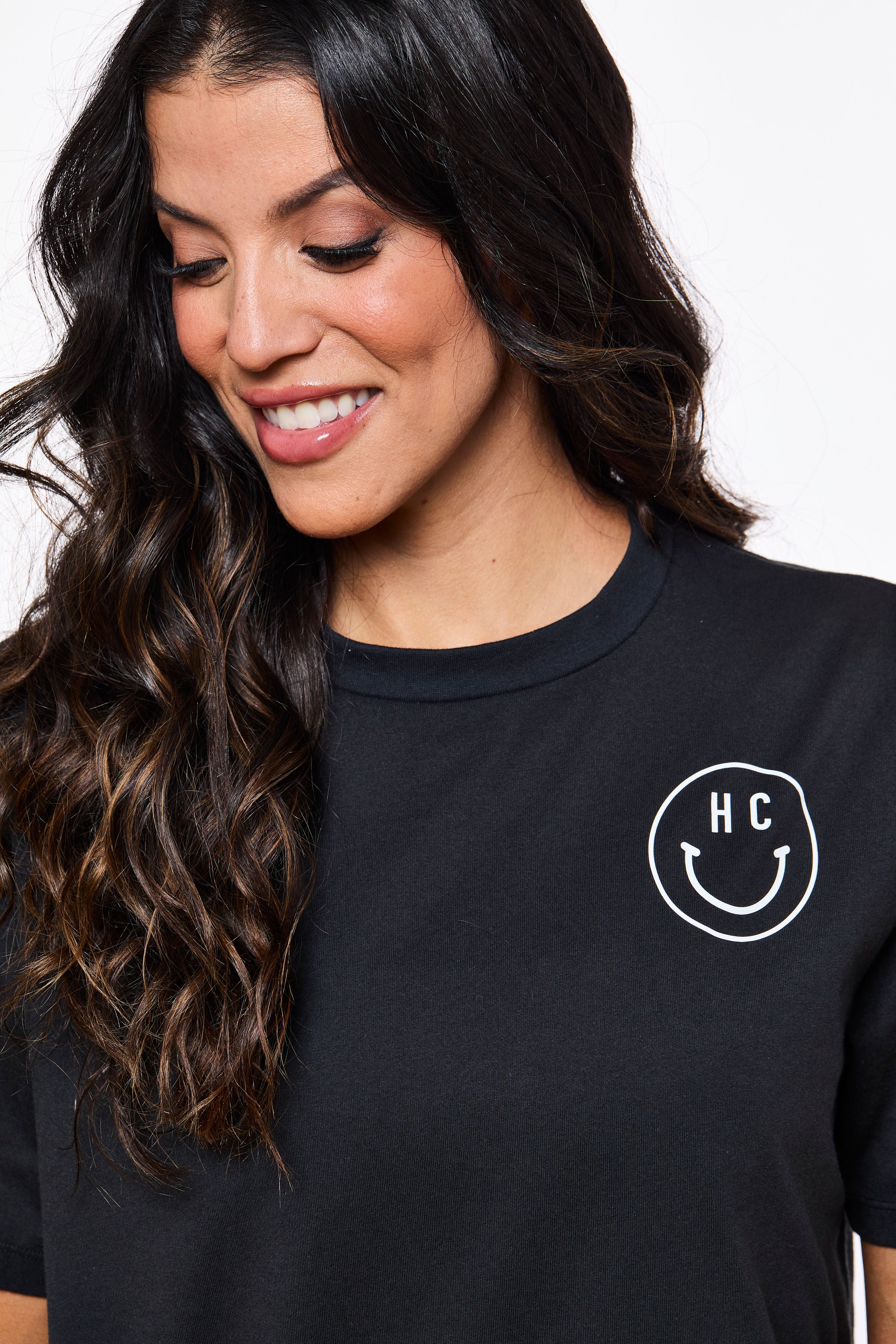 THE HC SMILEY TEE UNISEX BLACK